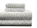 Pointehaven Flannel 170 Gsm Sheet Set,Queen Paisley