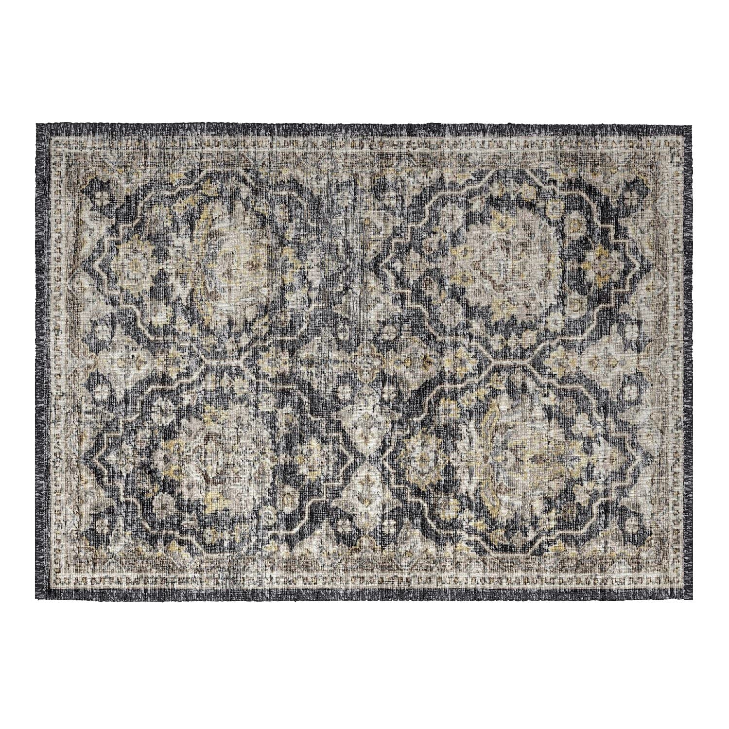 Marbella Mb4 Grey Traditional Rug Rectangle 10' X 14'
