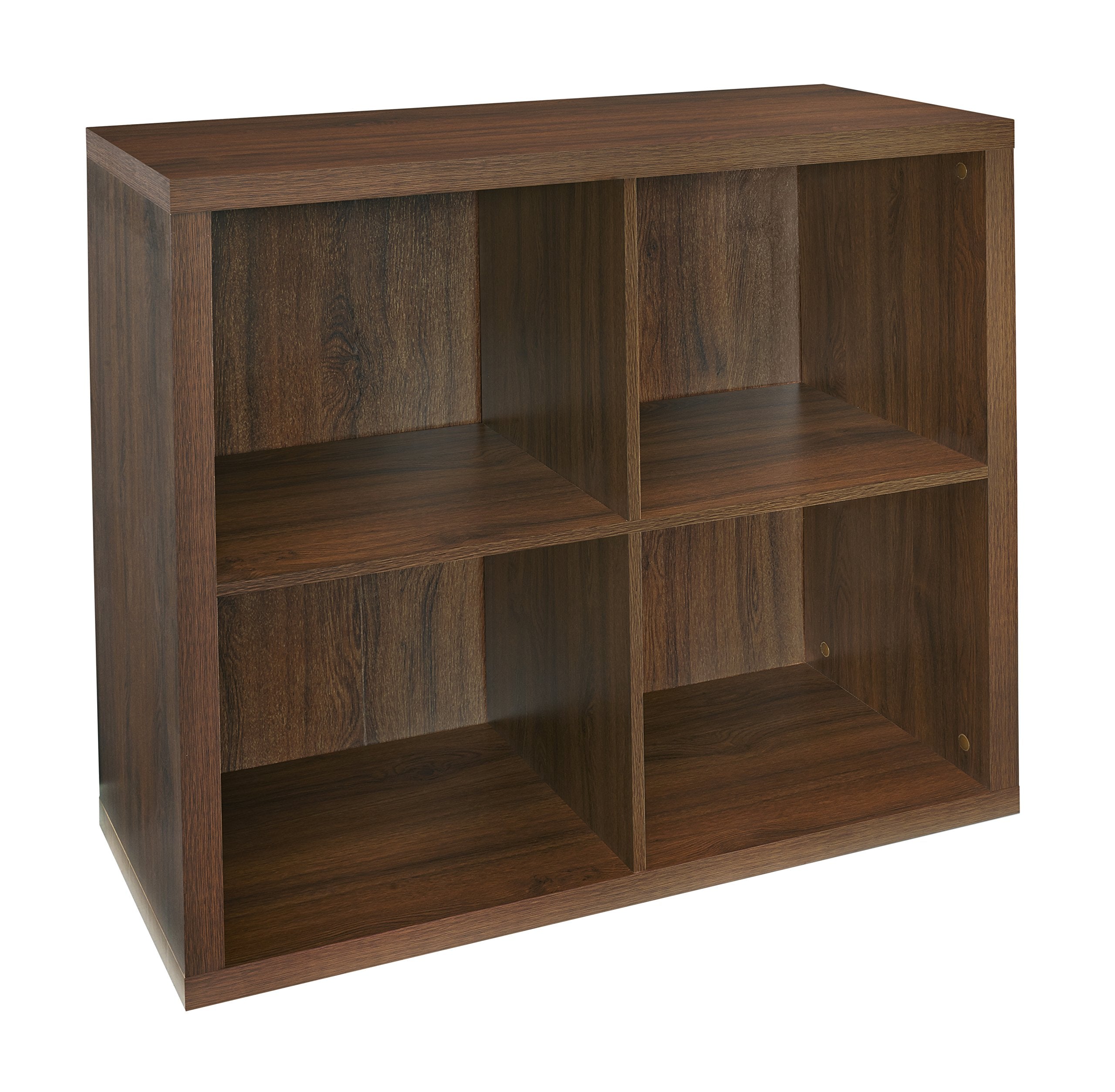 ClosetMaid 6108 Decorative 4-Cube Storage Organizer, Dark Chestnut