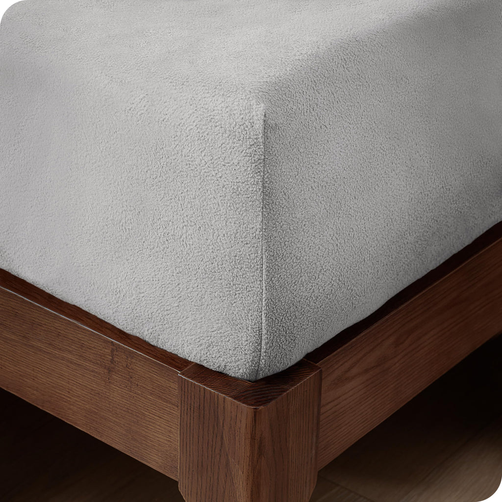 Bare Home Super Soft Fleece Fitted Sheet - King Size - Extra Plush Polar Fleece - Deep Pocket - All Season Cozy Warmth (King, Li