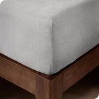 Bare Home Super Soft Fleece Fitted Sheet - King Size - Extra Plush Polar Fleece - Deep Pocket - All Season Cozy Warmth (King, Li