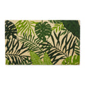 Dii Floral Design Collection Natural Coir Doormat, 17X29, Tropical Fronds