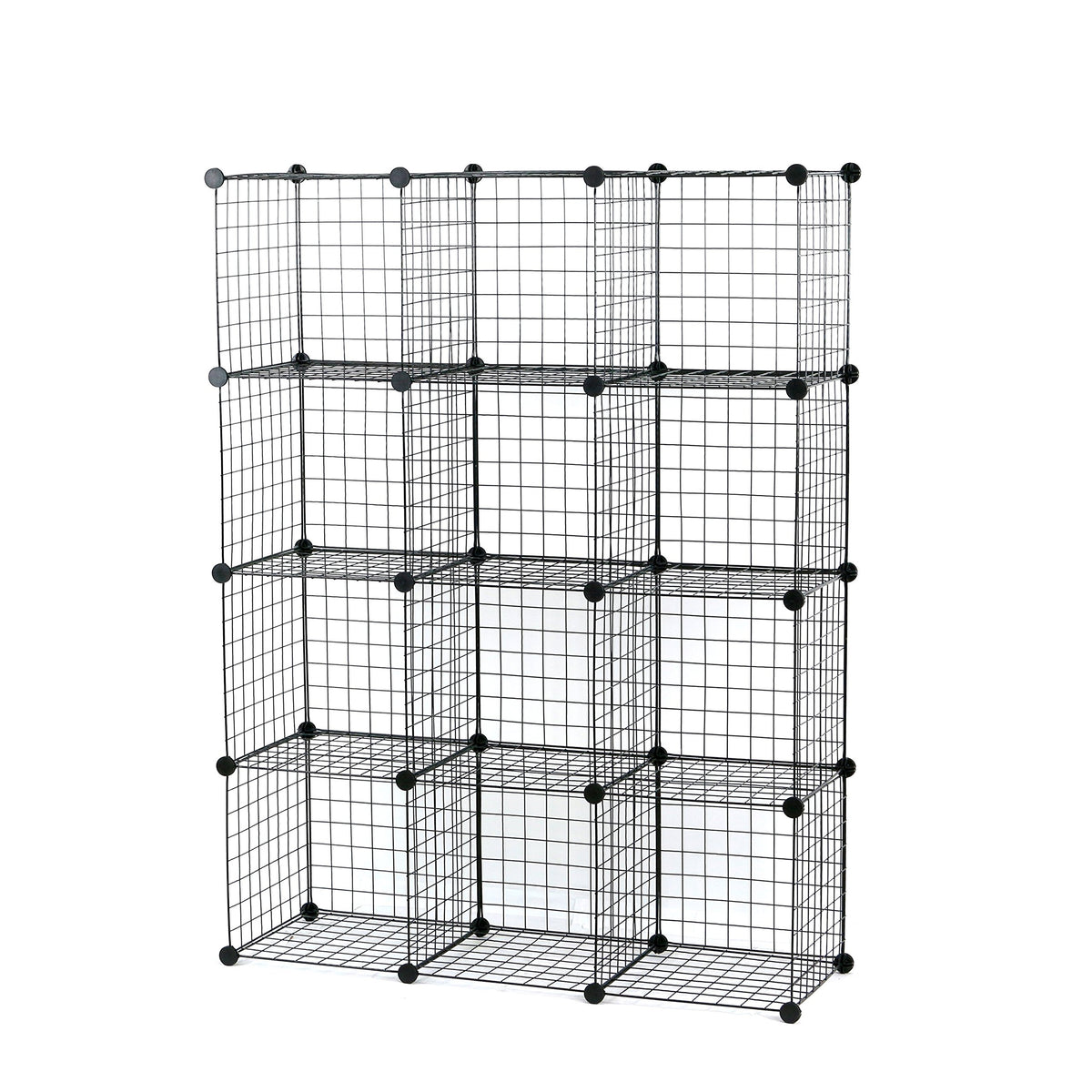 UNICOO 14 * 14 Large Size Panel Wire Cube Storage Organizer, Durable Wire Storage Cubes for Home and Office, Versatile Modular D