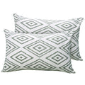 Huesland By Ahmedabad Cotton 144 Tc Cotton Pillow Cover Set Of 2  Sage Green & White