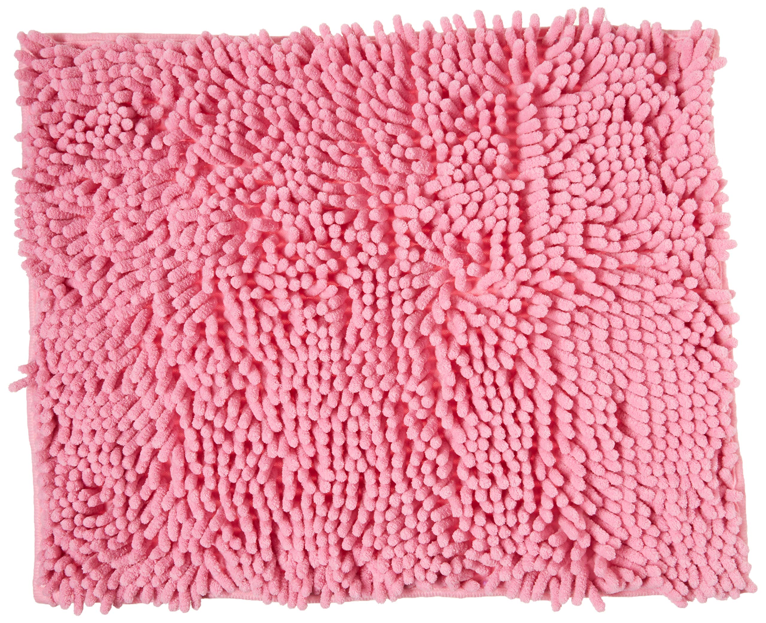 3C4G Microfiber Chenille Shag Locker Carpet, Pink