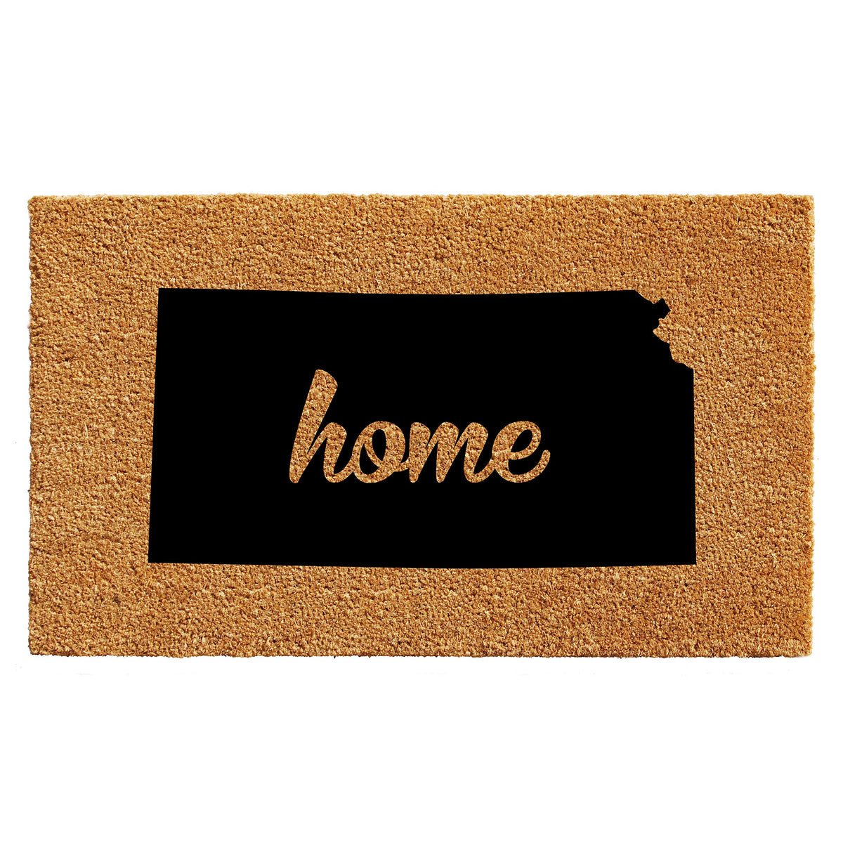 Calloway Mills 105241830 Kansas Doormat, 18' X 30', Natural/Black