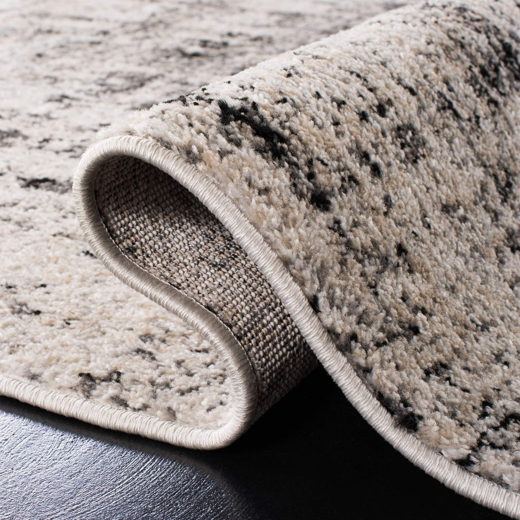 Safavieh Adirondack Collection Runner Rug - 2'6'' X 12', Silver & Black, Modern Abstract Design, Non-Shedding & Easy Care, Ideal