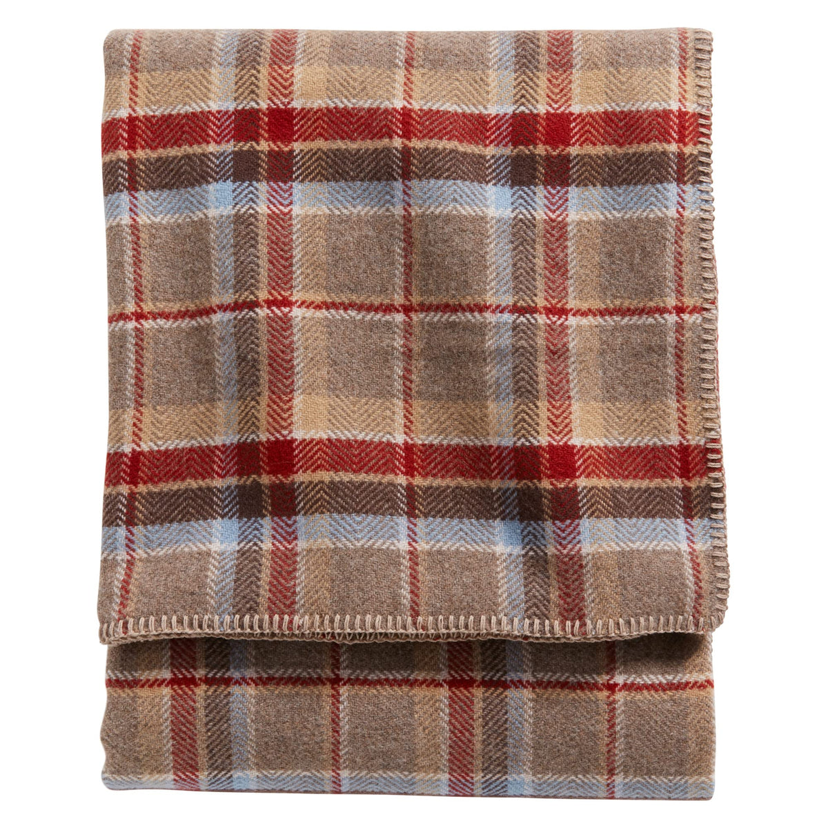 Pendleton Eco-Wise Wool Easy Care Twin Blanket, Red Jasper