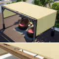ColourTree 12 x 16 Beige Pergola Sun Shade Canopy Replacement Cover UPF50, Commercial Grade 260 GSM Cloth for Outdoor Patio, G