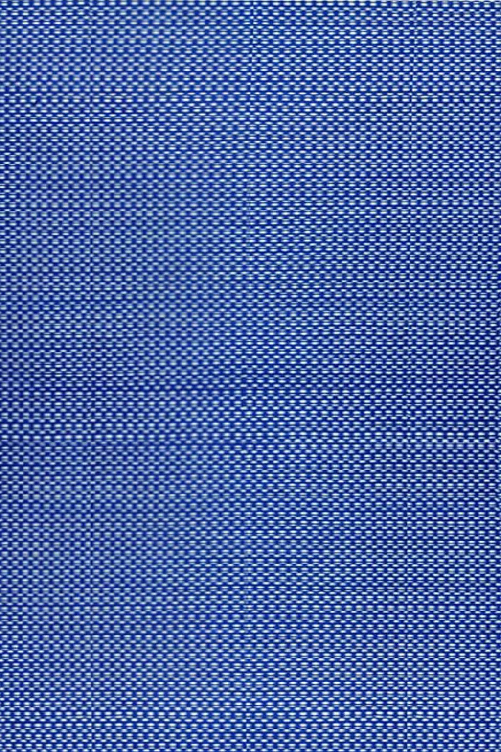 Mad Mats Geometric Outdoor Rug, Reversible Plastic Mat (4' X 6', Basic - Blue/White)