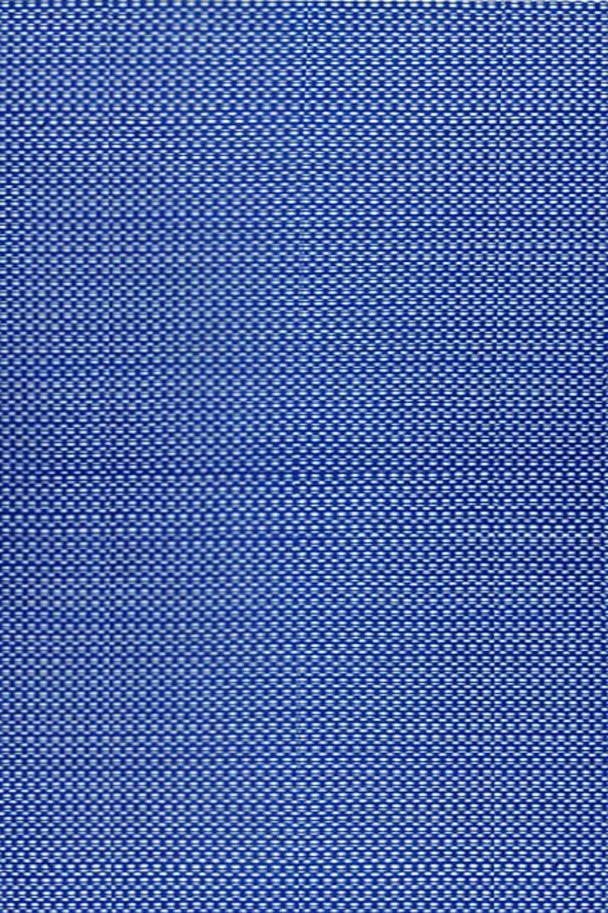 Mad Mats Geometric Outdoor Rug, Reversible Plastic Mat (4' X 6', Basic - Blue/White)