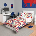 Foco Buffalo Bills Nfl Retro Bed In A Bag Comforter Bedding 5 Piece Full Set