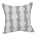 Blazing Needles Square Polyester Jacquard Throw Pillow, 17", Zae Granit
