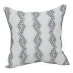 Blazing Needles Square Polyester Jacquard Throw Pillow, 17", Zae Granit
