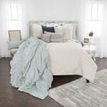 Rizzy Home | Bq4835 | 90"X92" Brown/Neutral/Solid Quilt