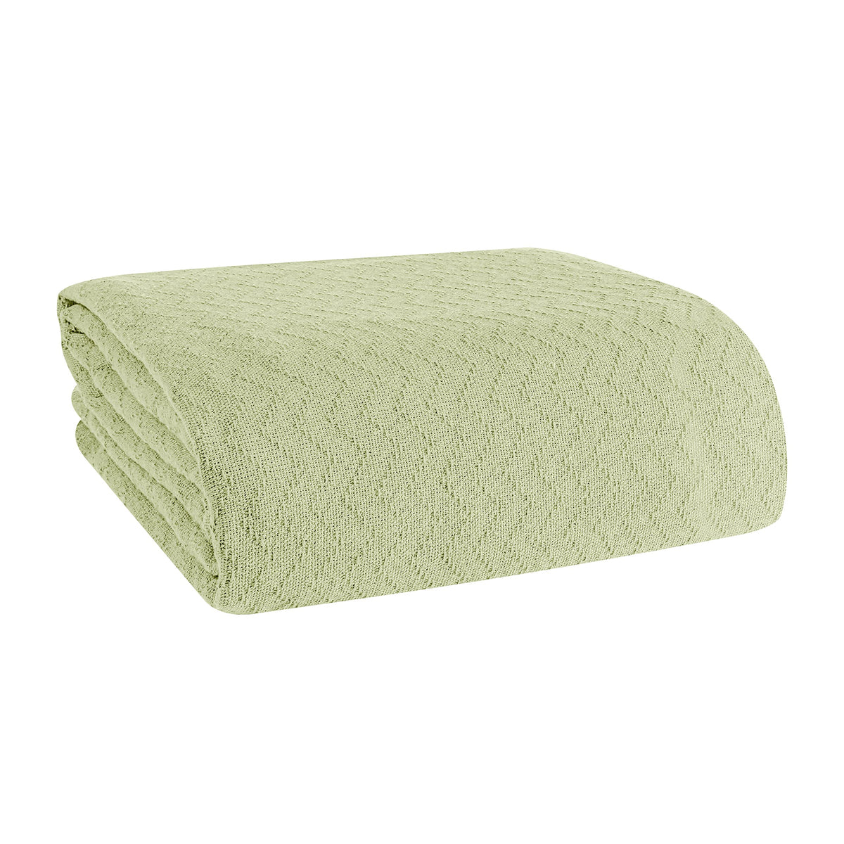 ELVANA HOME BELIZZI 100% Cotton Bed Blanket, Breathable Thermal Blanket Full  Queen Size, Soft Chevron 90x90, Perfect for L