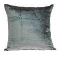 Homeroots 50% Cotton, 50% Viscose Parkland Collection Garnet Transitional Charcoal Solid Pillow Cover With Poly Insert