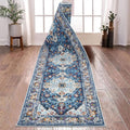 UArtlines Boho Runner Rug for Hallway, 2x12 Non Slip Washable Carpet Runner for Entryway, Low-Pile Soft Long Farmhouse Rugs f