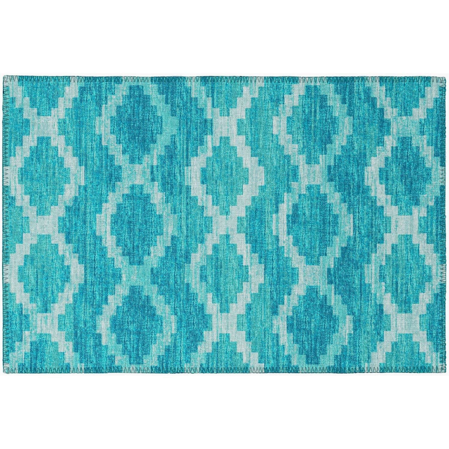 Sedona Sn9 Blue Bohemian Rug Rectangle 5' X 7 ' 6"