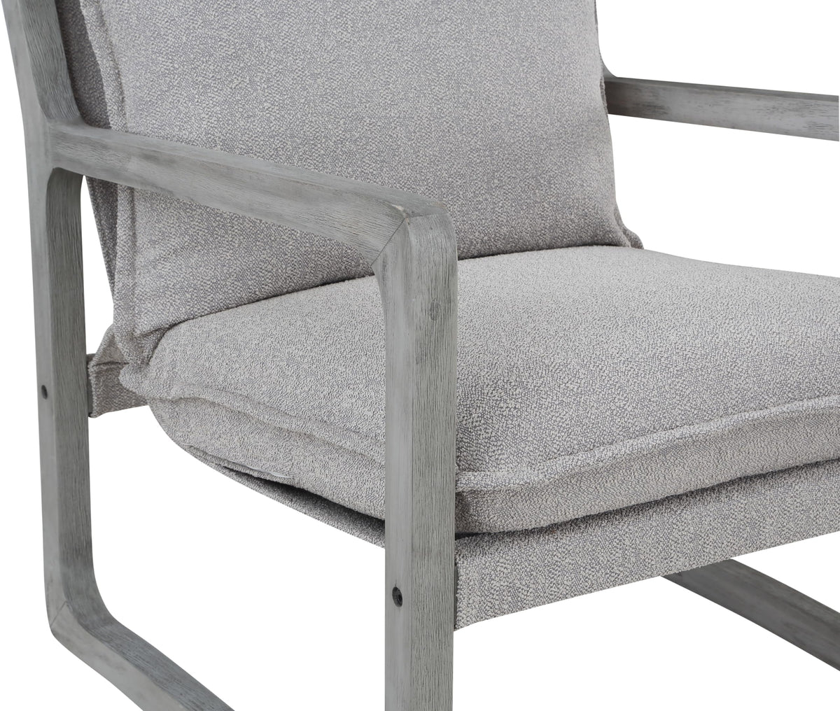 Steve Silver Company Kai Accent Chair, Gray, Rustic, Solid Asian And Birch Hardwoods, Set Of 2 Chairs