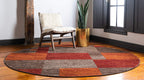 Unique Loom Autumn Collection Area Rug - Providence (3' 3'' Round, Multi/ Beige)