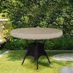 Covers & All Round Table Top Cover, 12 Oz Waterproof Uv & Weather Resistant Patio Table Cover, Outdoor Table Cover For Patio Outdoor Furniture & Coffee Table (44' Dia X 4' H Inches, Beige)