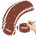 100pcs Glitter Football Cutouts Sports Ball Bulletin Board Football Shape Paper Cuts Party Decorations for Sports Theme Party Ba