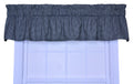 Logan Gingham Check Print Tailored Valance Window Curtain, Black