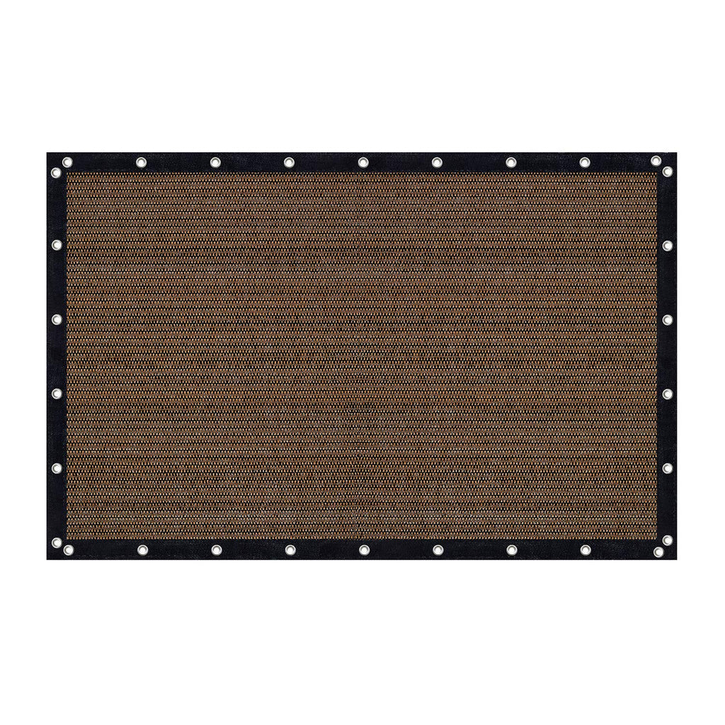 Vicllax Shade Fabric Sun Shade Cloth Privacy Screen With Grommets For Patio Garden Pergola Cover Canopy 8X12 Ft, Mocha