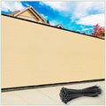 ColourTree Customized Size Fence Screen Privacy Screen Beige 4 x 57 - Commercial Grade 170 GSM - Heavy Duty - 3 Years Warranty