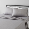 Amazon Basics Lightweight Super Soft Easy Care Microfiber Bed Sheet Set with 14 Deep Pockets - Queen, Gray Arrows