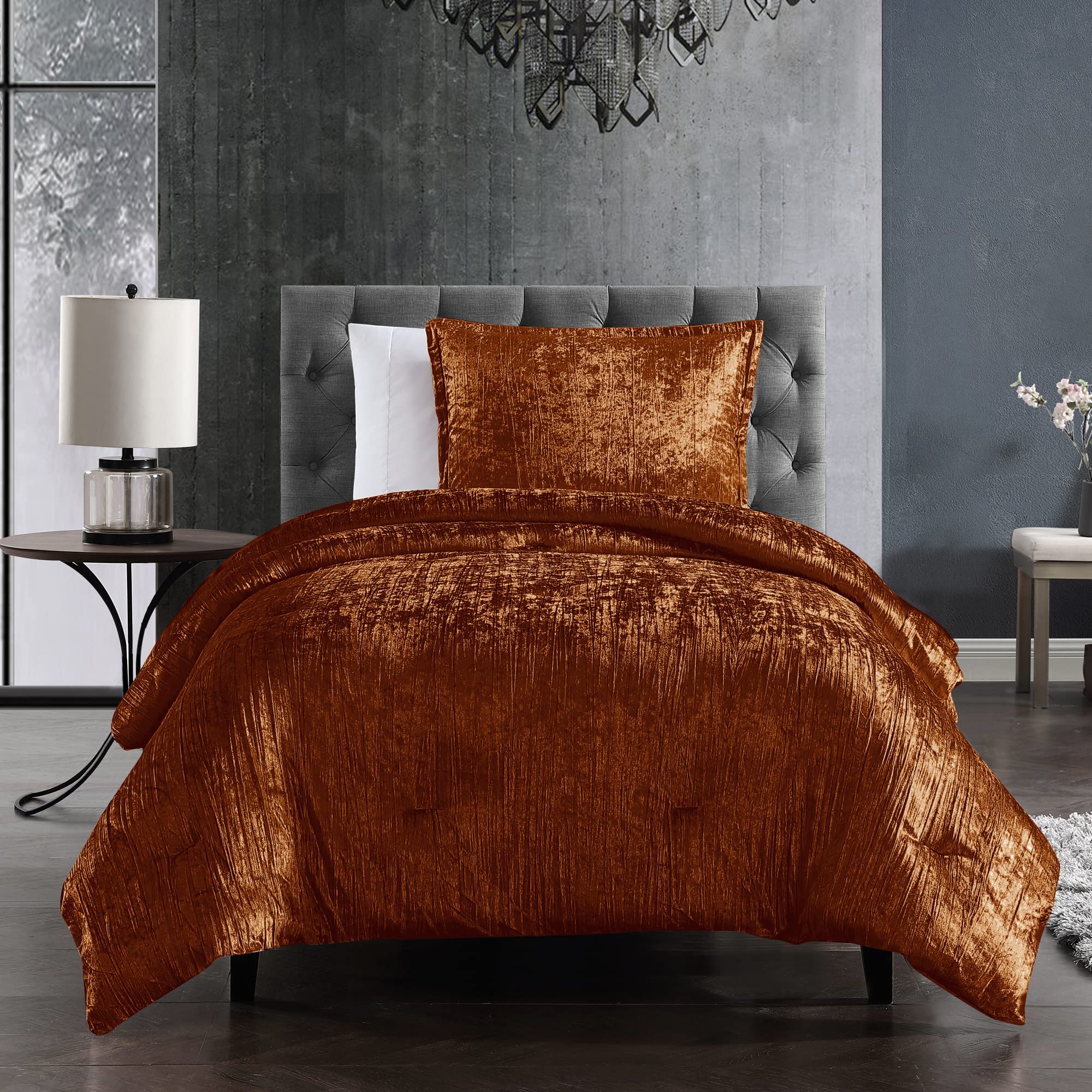 Riverbrook Home Turin Comforter Set, Twin, Spice, 2-Piece Set