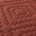 R.Share Burnt Orange Twin Size Quilt Bedding Sets With Pillow Sham, Boho Lightweight Soft Bedspread Coverlet, Quilted Blanket Th