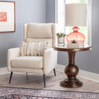 Powell 809-350 Round Accent Table Wood Espresso 26"H