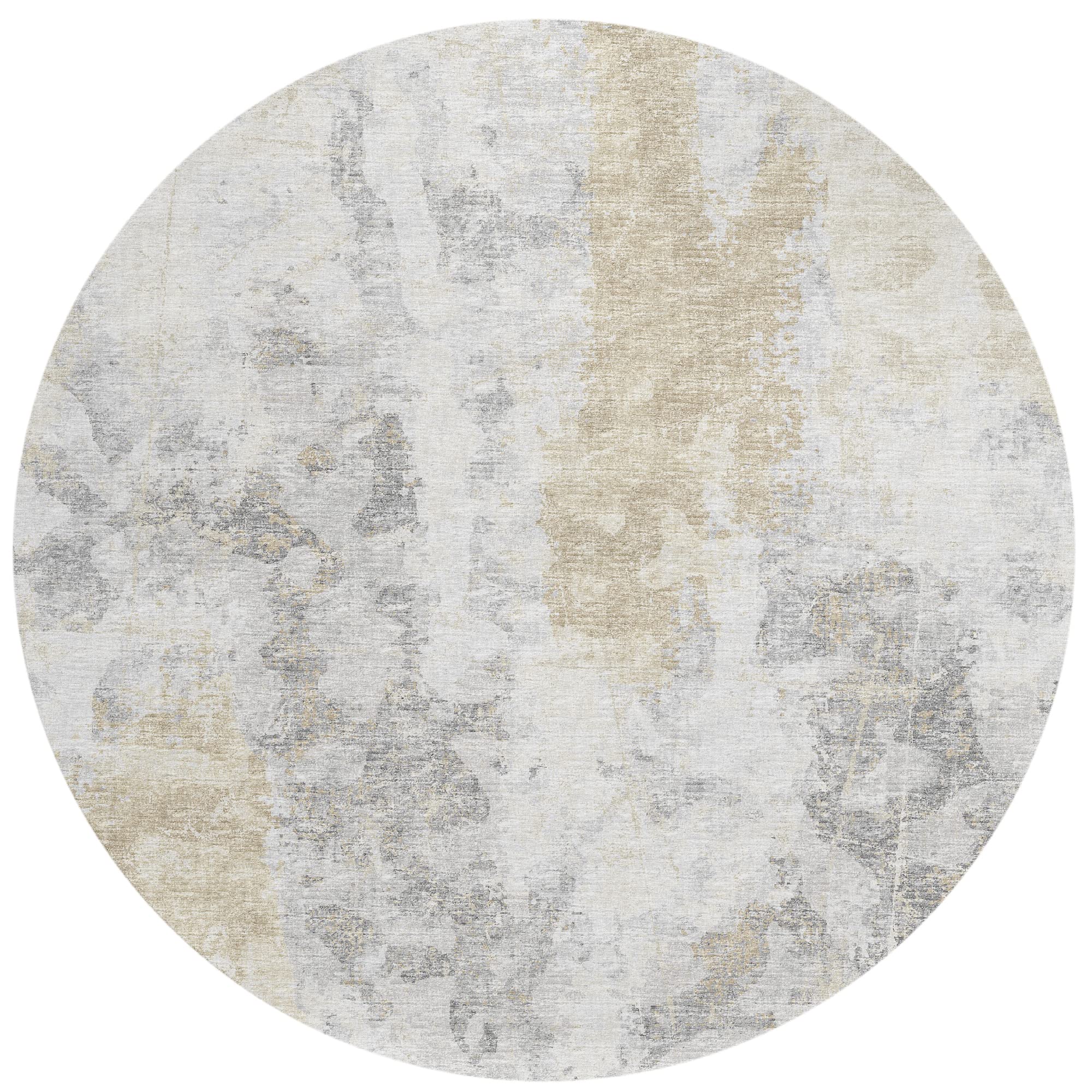 Addison Rugs Indoor/Outdoor Accord Aac33 Moody Washable 8' X 8' Indoor Outdoor Round Rug, Easy Clean, Machine Washable, Non Shedding, Bedroom, Living Room, Dining Room, Kitchen, Patio Rug