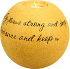 Pavilion Gift Company 5676 Comfort Candles 5-Inch Round Candle Holder, Family