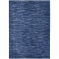 Nourison Essentials Indoor/Outdoor Navy Blue 5' X 8' Area Rug, Easy Cleaning, Non Shedding, Bed Room, Living Room, Dining Room,