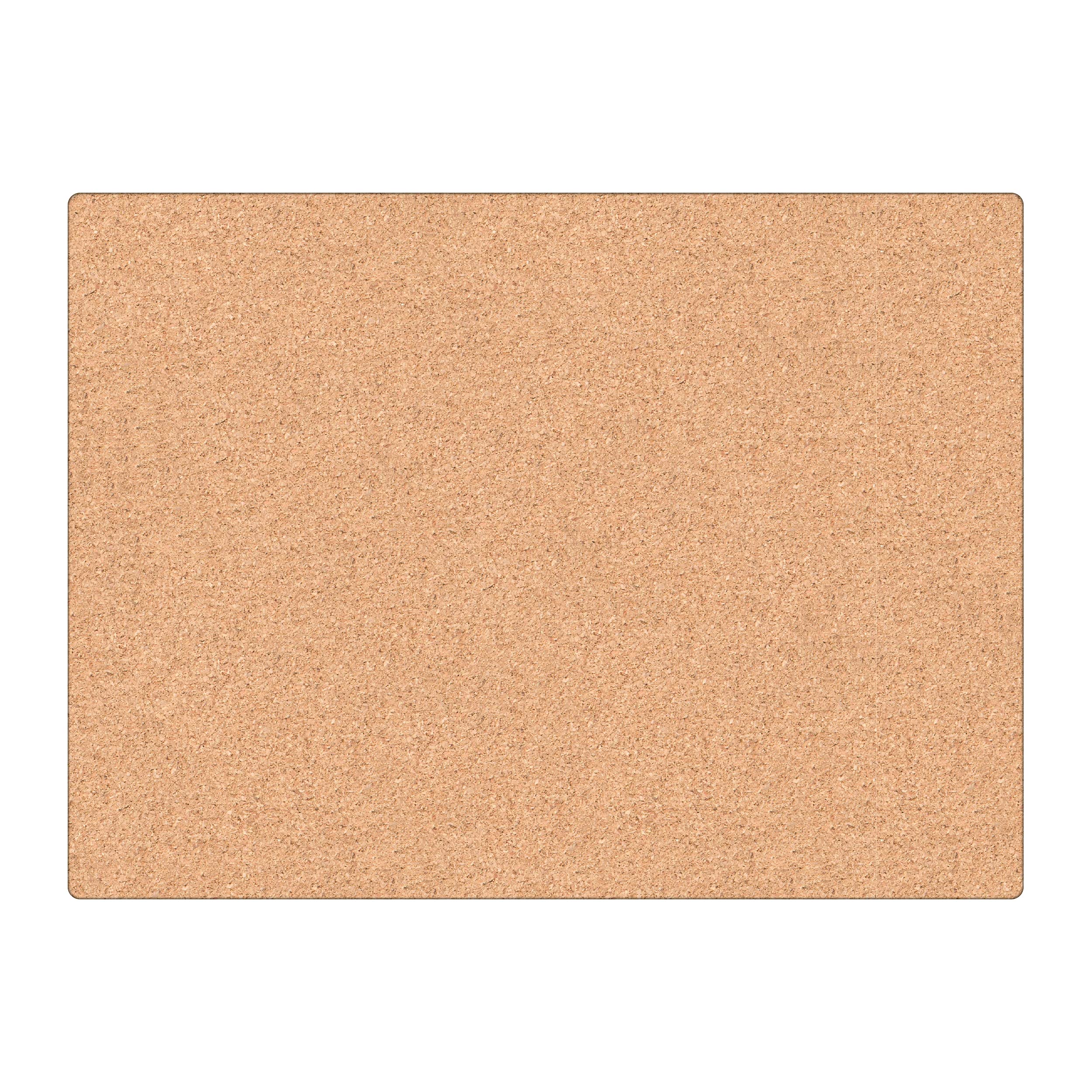 U Brands Cork Canvas Bulletin Board, 24 X 18 Inches, Frameless