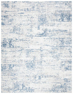 Safavieh Amelia Collection Area Rug - 9' X 12', Ivory & Blue, Modern Abstract Design, Non-Shedding & Easy Care, Ideal For High T