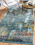 Unique Loom Baracoa Collection Area Rug-Alamar, 2 2 x 3 1 Rectangle, Blue/Olive