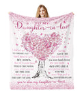 Jamfind Daughter In Law Gifts, Gifts For Daughter In Law Blanket 60'X 50', Daughter In Law Birthday Wedding Gifts Unique, Gift