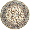 Unique Loom Narenj Collection Area Rug - Leeds (5 1 Round, Ivory/ Blue)