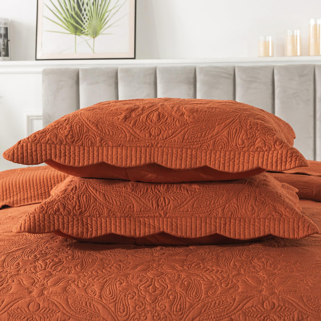 Honeilife Oversized King Bedspreads - California King Quilt 128X120, 4-Piece Cal King Quilt Sets,Rustic Bedding Sets King Size,E