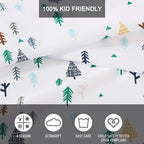 Eddie Bauer Kids - Queen Sheets, Stain Resistant Kids Bedding, Ideal For Toddler Bedding Set (Dreamland Green, Queen)
