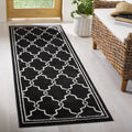 SAFAVIEH Amherst Collection Runner Rug - 23 x 7, Anthracite & Ivory, Trellis Design, Non-Shedding & Easy Care, Ideal for High 