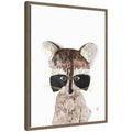 Raccoon by Madeline Jeppesen Framed Canvas Wall Art Print