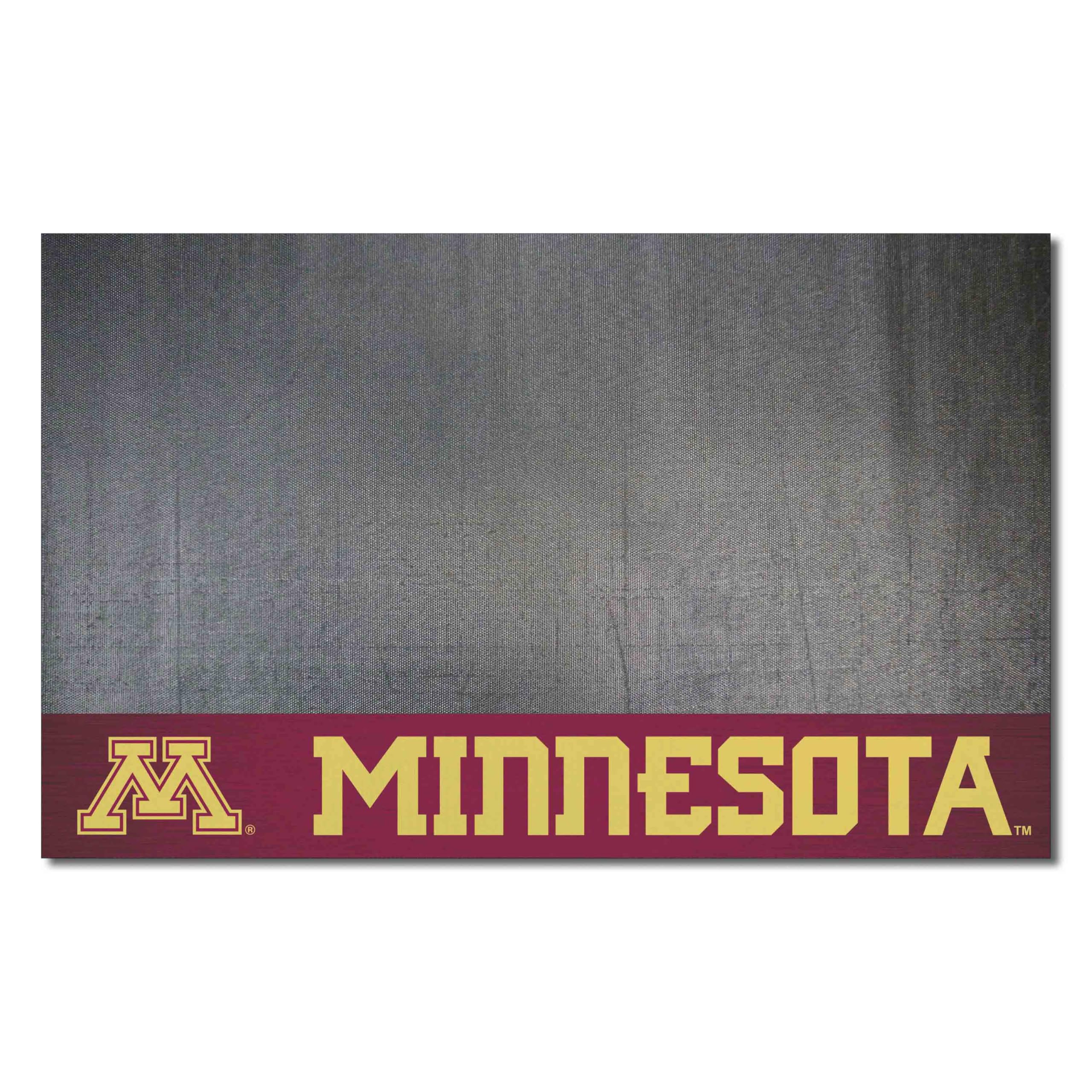 FANMATS NCAA University of Minnesota Golden Gophers Vinyl Grill Mat , Black, 26x42