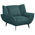 Coaster Home Furnishings Acton Upholstered Flared Arm Chair Teal Blue