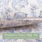 Elegant Comfort Ultra Soft 1-Piece Set Floral Print Pillowcases - 1500 Premium Hotel Quality Microfiber, Soft And Smooth Hidden Zipper Closure 1-Piece Pillow Covers - Body Pillowcase, Paisley Indigo