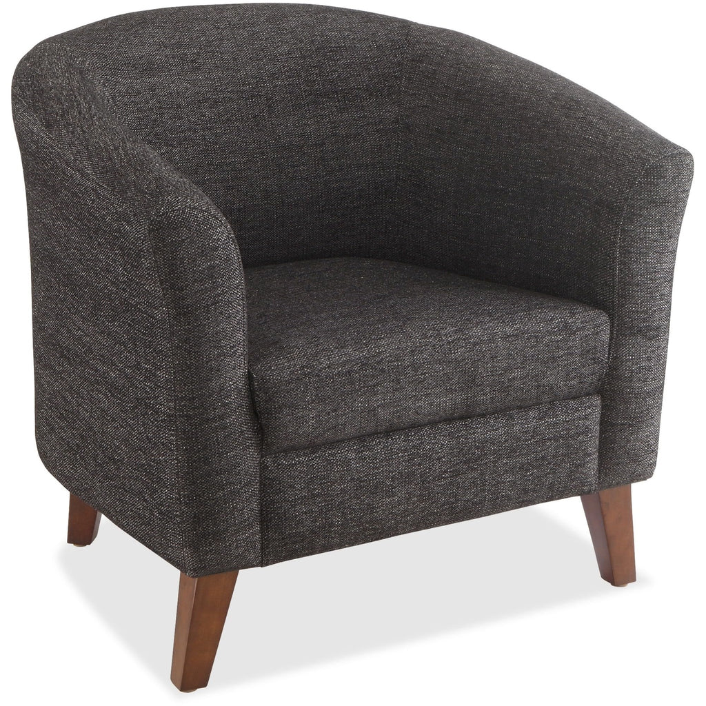 Lorell Fabric Club Armchair, Black